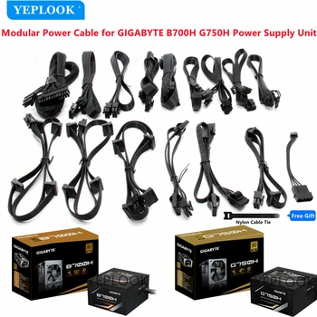 GIGABYTE B700H G750H Original Modulare Power Kabel Kit PCIe 8Pin 6+2Pin Dual 8Pin GPU Power CPU 4+4Pin SATA 4Pin Peripheren Molex