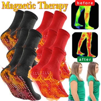 2Pairs Magnetische Therapie Abnehmen Gesundheit Socken Winter Anti-Kälte-Selbst-Heizung Socken Thermische Sox Männer Frauen Gesundheit Pflege Massage Socke