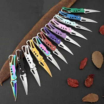Outdoor Mini Messer Tragbare Fräsen Folding Messer Edelstahl Überleben Messer für Jagd Camping Angeln Obst Schneiden Werkzeuge