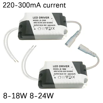 LED Treiber 8-24W 8-18W 300mA Netzteil Adapter-Einheit-Licht-Transformator-185-265V für LED-Lampe Streifen Decke Downlight Beleuchtung