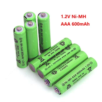 1,2 V NI-MH AAA Batterien 600mAh nimh-Akku 1,2 V Ni-Mh aaa Für Elektrische Fernbedienung Auto Spielzeug RC ues