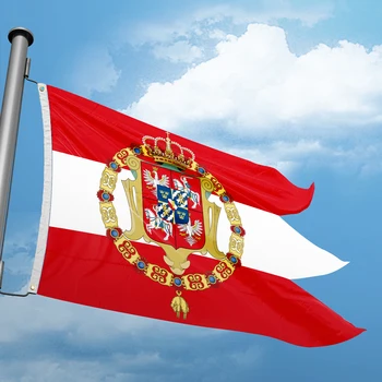 Polnisch-litauischen Commonwealth Flagge 3*5FT 90*150cm Polen Fahnen Benutzerdefinierte Dekor Banner Polyester-UV-beständig Doppel Genäht