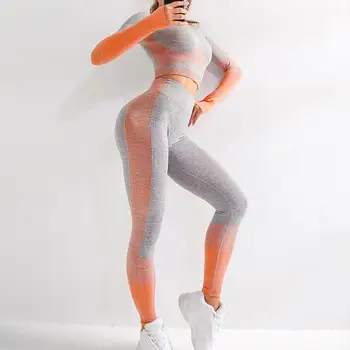 LANTECH Frauen Yoga Sets Gym Fitness Athletisch Sport Anzüge Set Hosen Leggings Sportswear Leggings Nahtlose Sport-Shirts