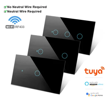 Smart Home Tuya Smart Switch WiFi Wand Touch-Schalter, Netzwerk Auto Light Switch, Circuit Breaker Arbeit Mit Alexa/Google Hause