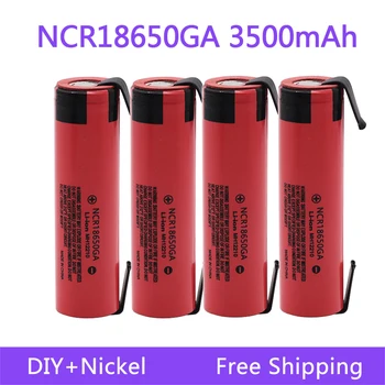 100% Original Batterie 18650 NCR18650GA 3,7 V 3500mAh 18650 Lithium-Akku Für Taschenlampe Akku DIY Nickel