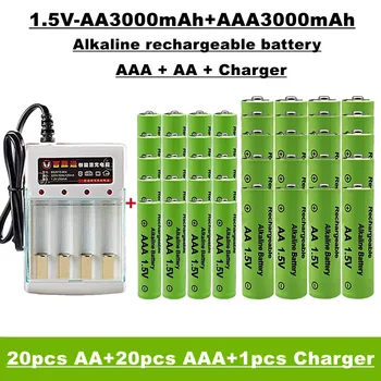 AA+AAA-alkaline-Akku, 1,5 V, 3000mAh, geeignet für Fernbedienung, Spielzeug, Uhren, radios, etc