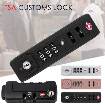 TSA007 Zoll Passwort Lock Multi-Zweck, 3-stellige Kombination Schloss Für Reise Gepäck Koffer Anti-Theft Code Vorhängeschloss