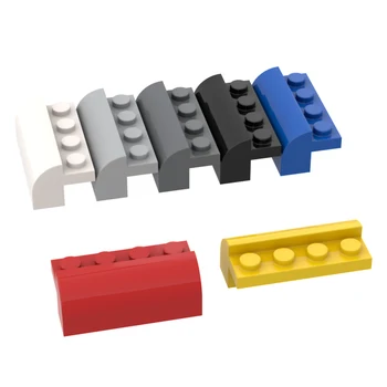 6081 Slope Curved 2 x 4 x 1 1/3 Ziegel-Sammlungen Bulk Modularen GBC-Spielzeug Für Technische MOC DIY Gebäude Blöcke