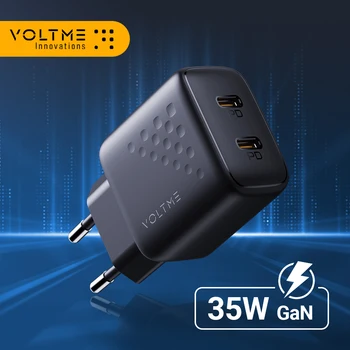 VOLTME-USB-C-Ladegerät 35W GaN Typ C PD Schnelle Lade Quick Charge 4.0 3.0 For IPhone 15 14 13 Pro Max PD-USB-Ladegerät Für Samsung