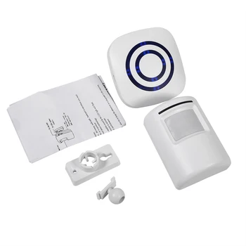 1pc Motion Sensor Alarm, Wireless Auffahrt Alarm Home Security System Menschlichen Körper Induktion, Intelligente Türklingel Sensor und Empfänger