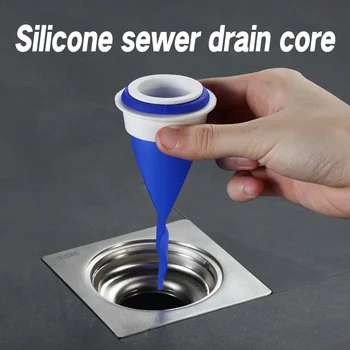 Bodenablauf Dichtung Abfluss Deodorant Silikon-Core-Insekt-Kontrolle Rückfluss Verhinderer One-Way-Ventil Für WC Bad Pipes Tube