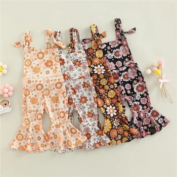 0-4Y Neugeborenen Kinder Overall Baby Mädchen Kleidung Sleeveless Overall Sunsuit Outfits Floral Kinder Kleidung Baby Sommer Kleidung
