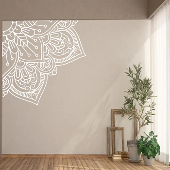 Islamischen muslimischen Square Mandala Wand Aufkleber Vinyl Aufkleber Für Wohnzimmer Dekoration Yoga Aufkleber Aufkleber Home Schlafzimmer Dekor Abziehbild