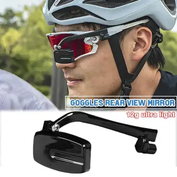Bike Fahrrad Radfahren Reiten Gläser Rückspiegel 360 Rearview Anpassung Rückansicht Brillen-Halterung Helm