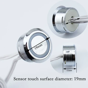 Mini DC12V Touch-Sensor-Schalter LED-Lampe Streifen Schrank Detektor Schalter Taste Für automatische smart Home Licht Bad Flur