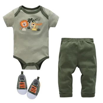 Kavkas Neue Stil Baby Boy Kleidung Set Dinosaurier Gedruckt Neugeborene Jungen Kleidung Baumwolle 0-12 Monate
