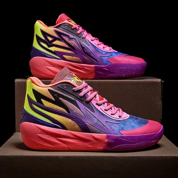 Designer Basketball Schuhe Für Männer Frauen Trend 2023 High-top-Sneakers der Marke Plattform Nicht-slip Basketball Tennis Männer Gym Schuhe