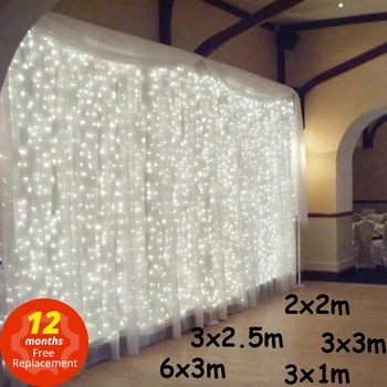 3x1/3x3/2x2 Meter LED Eiszapfen String Lichter Weihnachten Fee Lichter Girlande Outdoor Home Für Hochzeit/Party/Vorhang/Garten Dekoration