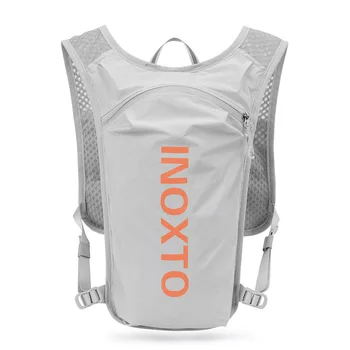 Wasserdicht Running Rucksack 5L Frauen Ultra-Licht Hydratation Weste Mountainbike Tasche Atmungsaktiv Gym Bag 2L Wasser Blase INOXTO