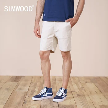 SIMWOOD 2023 Sommer Neue Cord Hosen Männer Casual Drawstring Plus Size Shorts Plus Größe Marke Kleidung SJ130045