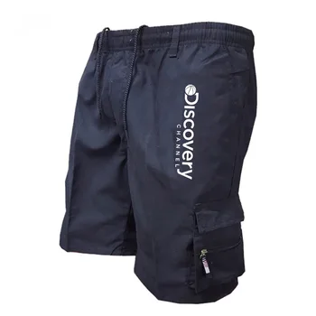 Herren-Cargo-Shorts DISCOVERY Sport shorts Bermuda Baumwolle Armee Militär Multi-Tasche Casual Männlichen Outdoor Kurze Hose