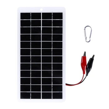 10W 12V Solar Panel Outdoor Solar Ladegerät Polysilizium Panels USB Outdoor Tragbare Solar Handy Ladegeräte
