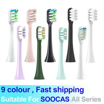 Ersatz Zahnbürste Köpfe Für Soocas Alle Serien X3U/x3pro/X5 Zahnbürste Köpfe Sonic Elektrische Zahnbürste mit Weichen Borsten Düse