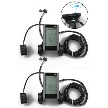 Elektro-Fahrrad 36/48V S830 LCD Display Mit/ Ohne USB-Multifunktions-Conversion Kit Für Elektrische Fahrrad Controller