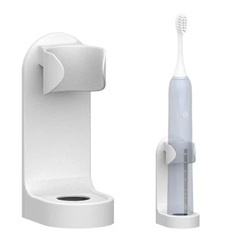 Elektrische Zahnbürste Halter, Anzupassen Zu 98% Der Zähne Zahnbürste Wand-Berg-Badezimmer Platzsparende Organizer Stand Klebstoff Rack-Zubehör