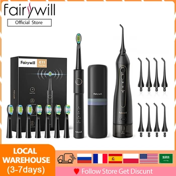 Fairywill Tragbare Oral Irrigator USB 300ml Wiederaufladbare Dental Wasser Flosser Irrigator Dental Zähne Reiniger 3 Modi für Erwachsene