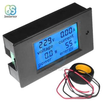 Multimeter Amperemeter Voltmeter Wattmeter AC 80-260V 0-100A LCD Digital Display Strom Spannung Power Energy Meter