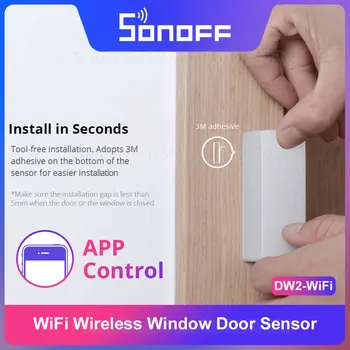 Sonoff DW2-Wireless WiFi Sicherheit Tür/Fenster Sensor Home Sercurity Alarm Arbeit Mit eWeLink APP Unterstützung Sonoff Geräte IFTTT