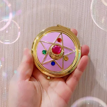 Cartoon Anime Moon Peripherie Transforming Spiegel Persönlichkeit Mädchen Tragbare Make-Up Spiegel Kleine Spiegel Geschenk