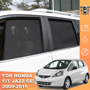 Für Honda JAZZ GE Fit 2007-2014 Magnetische Auto Sonnenschutz Visier Windschutzscheibe Blind Vorhang Hinten Seite Fenster Sonnenschutz Schild