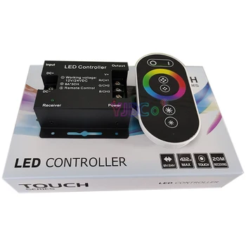 RGB Touch Pad Panel LED Streifen Controller 12V 24V 18A 12A Einzigen Farbe /Farbe Temperatur Licht RF Wireless Remote dimmer switch