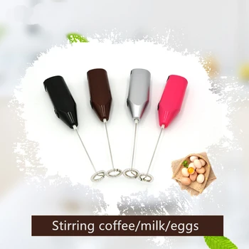 Tragbare Kaffee Mixer Elektrische Milch Mixer Edelstahl Mixer Hand Mixer 5 Batterien Kleine Mixer Küche Produkt