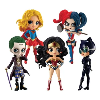 2022 Neue Q posket Wonder Frau Harley Quinn Joker Superhero PVC Action Figure Anime Figuren Sammlerstücke Puppen Kinder Spielzeug