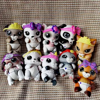 lollps kritters PVC Puppe Furry Panda Pengiun Duck Mini Tiere Spielzeug für Kinder Spielzeug für Mädchen Kinder Geschenk Figuren