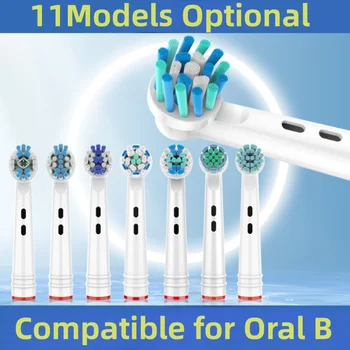 4PCS 11Models Optional Ersatz Elektrische Zahnbürste Köpfe Passt Für oral-B( Floss Action/ 3D-Pro White /Standing Reinigung etc.)
