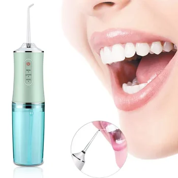 220CC Tragbare Oral Irrigator Cordless Dental Wasser Flosser Für Zähne Reinigung Zähne Bleaching 3 Druck-Modus 4 Jet-Tipp IPX7