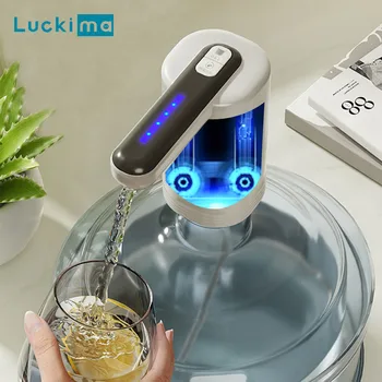 Doppel-Pumpen Leistungsstarke Automatische Wasser Dispenser Tragbare Wasser Gallonen Flasche Pumpe USB Lade für Home-Küche, Büro