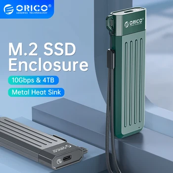 ORICO M2 SSD Fall NVMe USB Typ C Gen2 10Gbps PCIe SSD Gehäuse M. 2 NVMe Gehäuse M. 2-SATA-6gbit / s NGFF Solid State Drive Fall