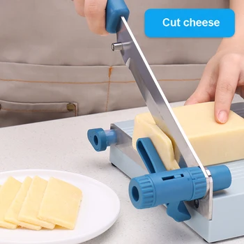 Haushalt Manuelle Slicer Wurst, Trockenfleisch, Käse Schneiden Maschine Multifunktionale Cutter Dicke Einstellbar