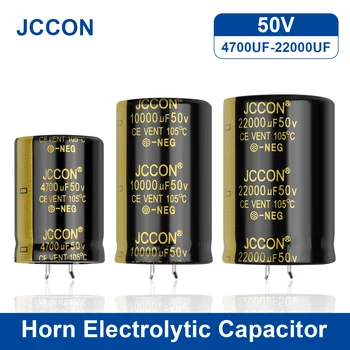 2Pcs JCCON Audio-Elektrolyt-Kondensator 50V 4700UF 6800UF 10000UF 15000UF 22000UF Für Hifi Verstärker Hohe Frequenz Niedrigen ESR