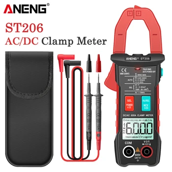 ANENG ST206 Digital-Multimeter-Klemmen Meter 6000 zählt True RMS Amp DC/AC Strom Clamp Messen, amperimetro dc tester voltmeter