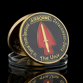 Die Einheit 1st Special Forces Operational Airborne United States Army Gold Challenge-American-Eagle-Münzen-Sammlung