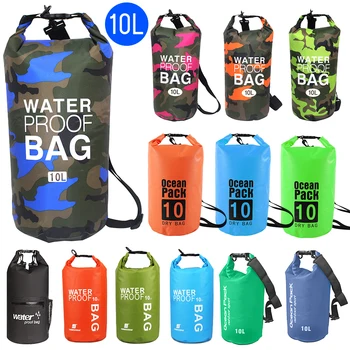 10L Drifting Bag Wasserdichte Schwimmen Tasche Lightweight Dry Sack Für Camping Driften Wandern Rafting Kajak Fluss Trekking Taschen