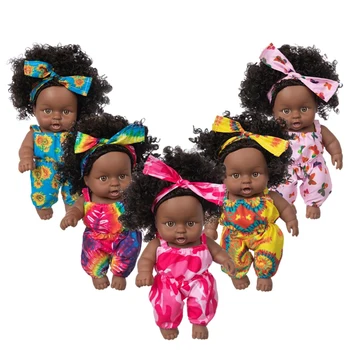 1pcs 30cm multi Stil afrikanische schwarz baby explosion Kopf schwarz Haut baby Spielzeug