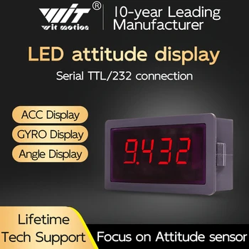 Beschleunigungs-Sensor-Winkel-Digital-Rohr 4-stellige digitale Serielle TTL/232/485 level-regler LED-Anzeige