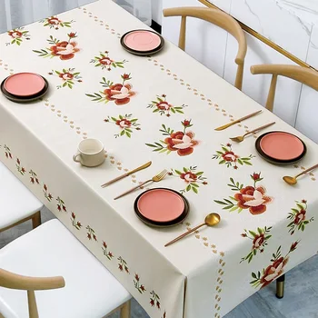 Einfache Blumen-Muster-Wasserdichte Tischdecke Rechteckige Tisch Abdeckung Dining Tischdecke, Kaffee Tisch Matte Für Küche Wohnzimmer